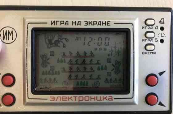 Электронная игра "Биатлон медведь" СССР 