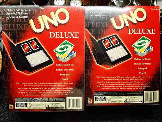 Uno Deluxe новая настольная игра США 