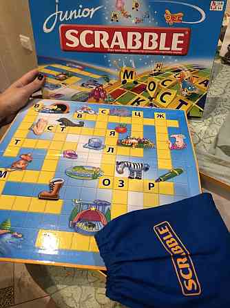 Scrabble Junior Скрабл для Детей 2 в 1 