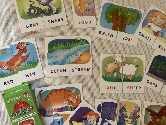 Карточки для английского fat cat  - изображение 2