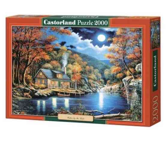 Пазлы Castorland «Cabin by the lake» 2000 