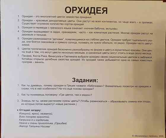Карточки Цветы 