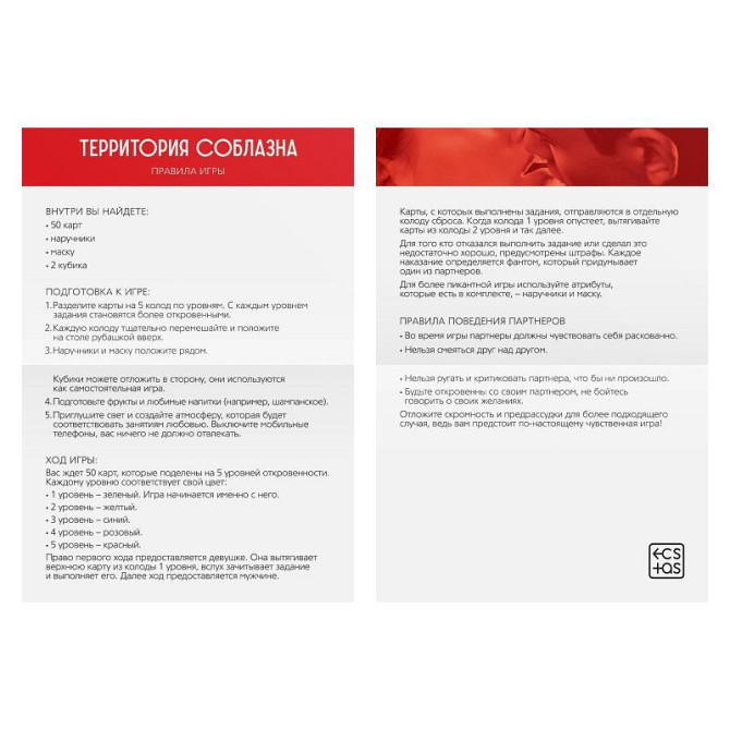 Игра для двоих «Территория соблазна. Искушение страстью»  - изображение 4
