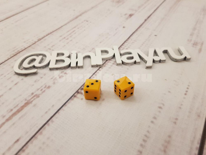 Зары (Кубики) Кости Шар желтые игральные, 10 мм  - изображение 2