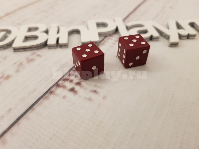 Зары (Кубики) Кости Шар бордовые игральные, 10 мм  - изображение 4