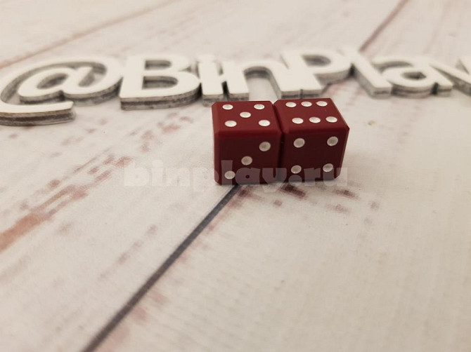 Зары (Кубики) Кости Шар бордовые игральные, 10 мм  - изображение 3