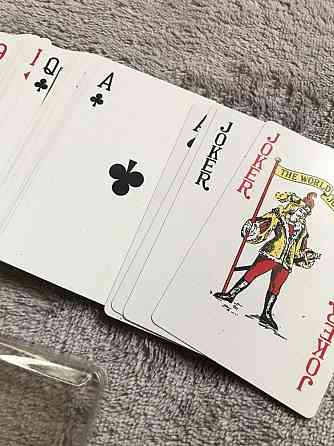 Карты игральные 2 вида, пластиковые и атласные 