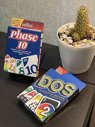 Настольная карточная игра PHASE 10 + UNO FLIP 