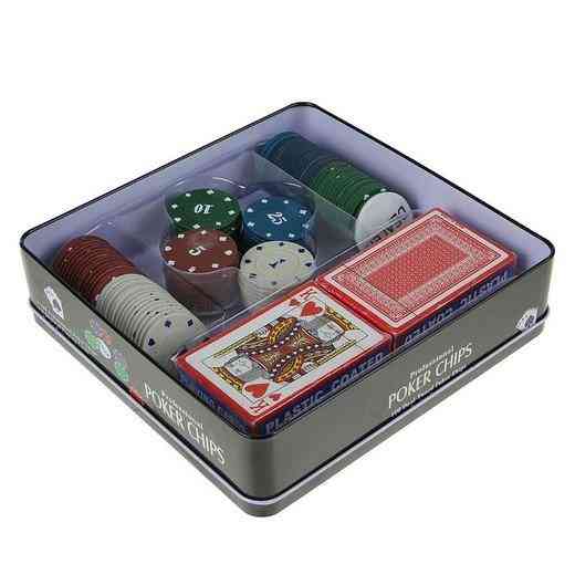 Покер, набор для игры (карты 2 колоды, фишки 100 ш 