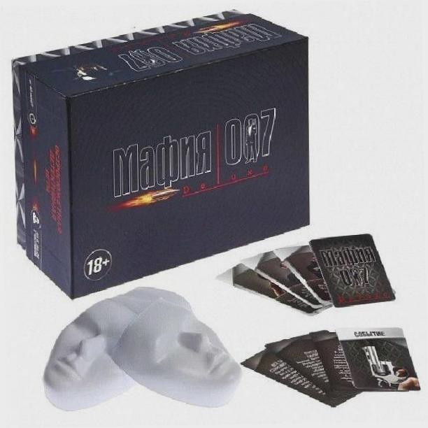 Настольная игра с масками «Мафия 007» новый  - изображение 3