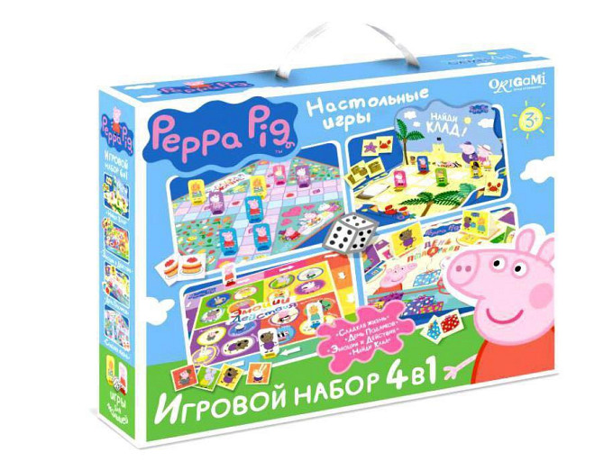 Свинка Пеппа. Настольные игры 4 в 1  - изображение 1