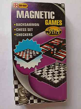 Игра настольная Magnetic Games 3 в 1 