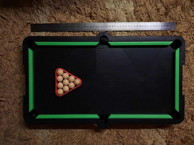 Настольный бильярд детский 55х30 см  - изображение 1