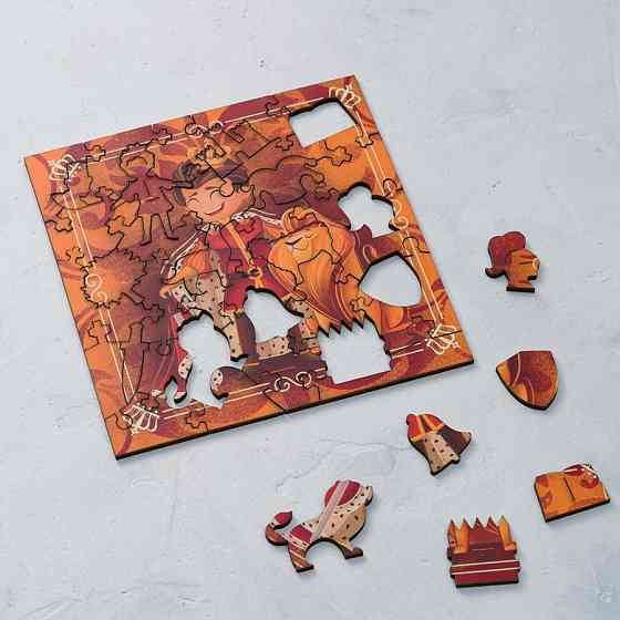 Фигурный деревянный пазл "Европейский Принц" 