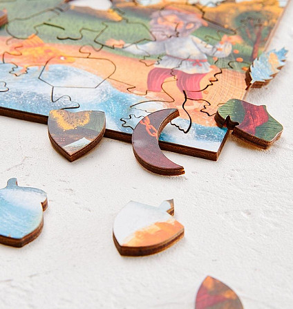 Фигурный деревянный пазл " У Лукоморья"  - изображение 3