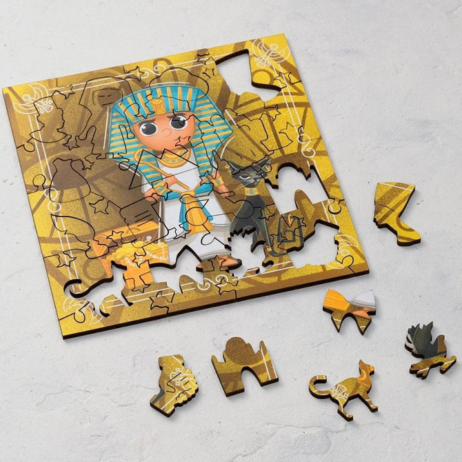 Фигурный деревянный пазл "Египетский Фараон"  - изображение 2