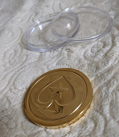 Кард-протектор PokerStars StarsCoin латунь  - изображение 3