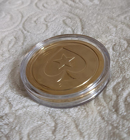 Кард-протектор PokerStars StarsCoin латунь  - изображение 1