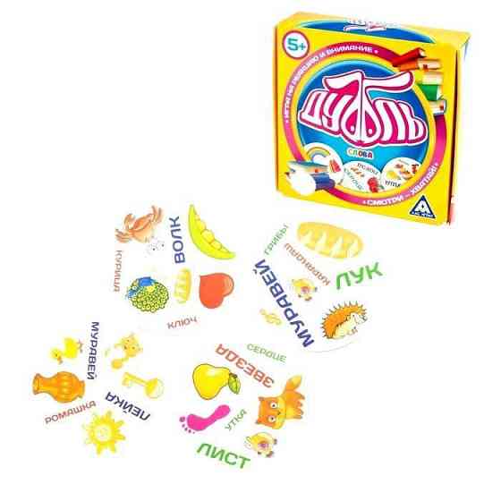 Настольная веселая игра на реакцию - Дуббль Слова, 