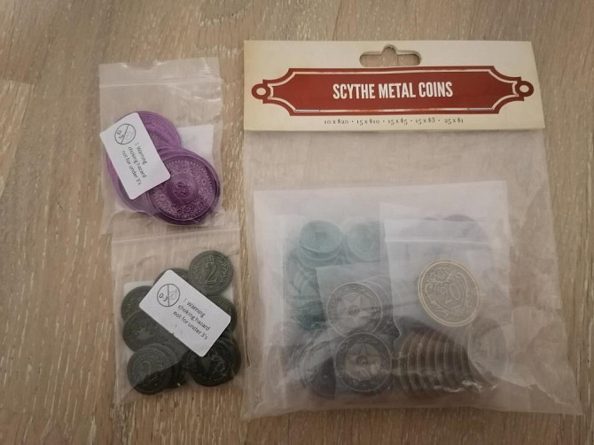 Металлические монеты к игре Серп + промо 2 и 50  - изображение 1