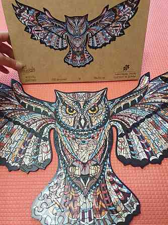 Деревянный пазл woody лесная сова 