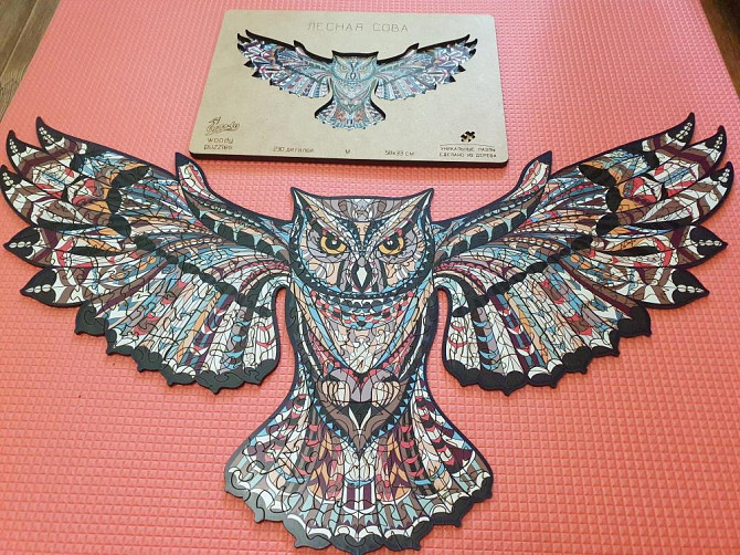 Деревянный пазл woody лесная сова  - изображение 1