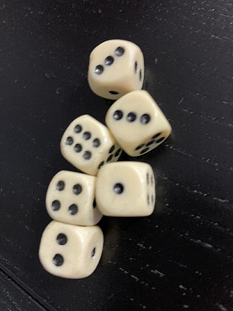 Кубики игральные 6 шт  - изображение 2