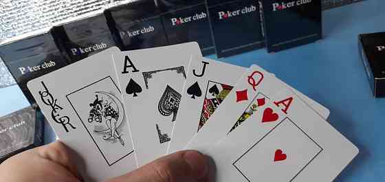 Карты покер Poker Club Пластик 2вида рубашек Новые 