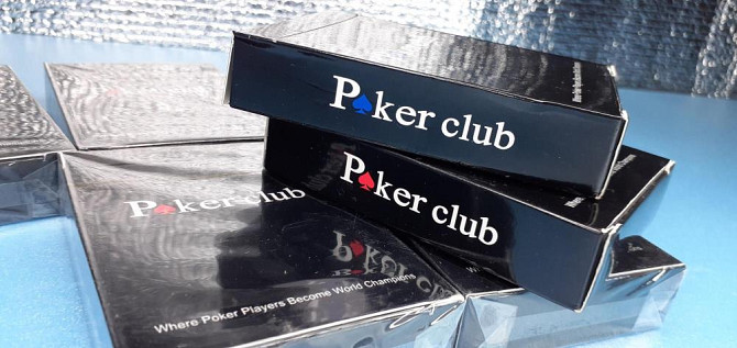 Карты покер Poker Club Пластик 2вида рубашек Новые  - изображение 1
