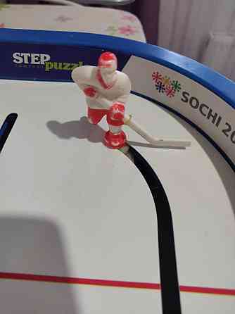 Настольный хоккей step puzzle+винтовая дорога 