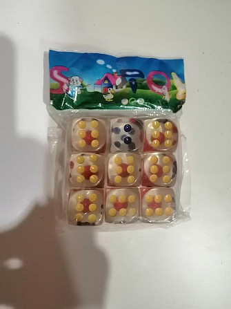 Кубики игральные 9 штук  - изображение 1