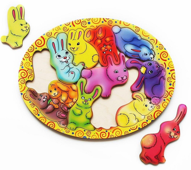 Головоломка кролики пазл  - изображение 1