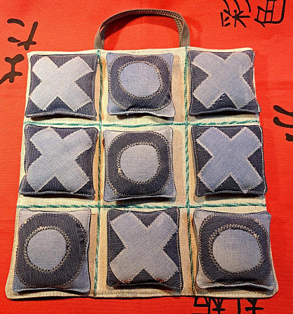 HandMade "КРЕСТИКИ - НОЛИКИ" из джинсы ЭКСКЛЮЗИВ  - изображение 4