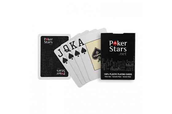 Карты для покера Poker Stars.net  (черная рубашка) 