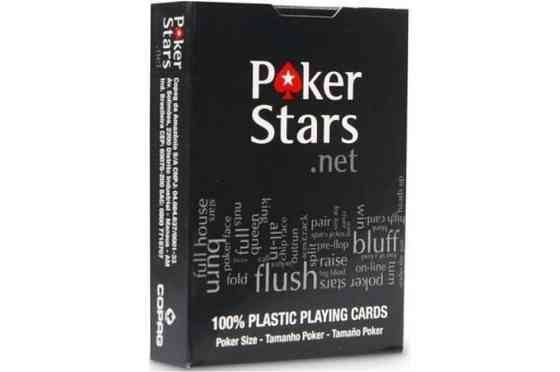 Карты для покера Poker Stars.net  (черная рубашка) 