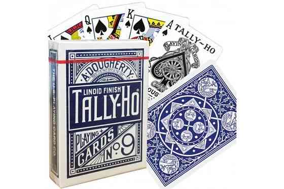 Карты Tally-Ho Fan (синяя рубашка) 