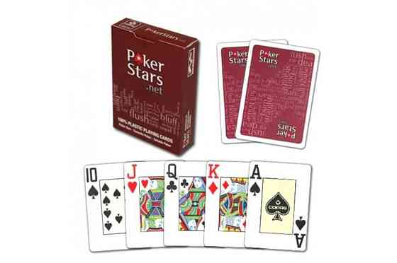 Карты для покера Poker Stars.net (красная рубашка) 