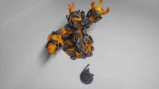 Лавовый элементаль миниатюра d&d 28mm фигурка 28мм 