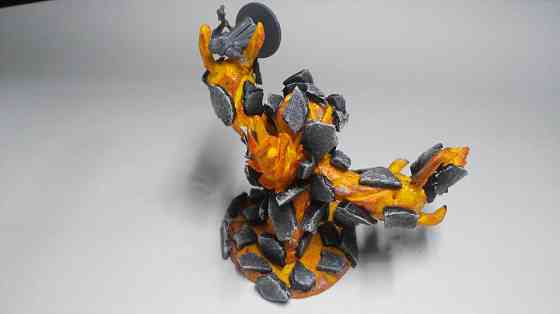 Лавовый элементаль миниатюра d&d 28mm фигурка 28мм 