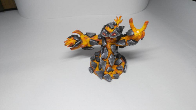 Лавовый элементаль миниатюра d&d 28mm фигурка 28мм  - изображение 1