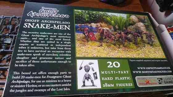 Frostgrave ghost archipelago snake-men 28мм d&d 