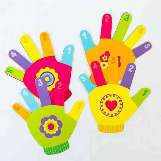 Развивающий игровой набор "Ладошки" 12 карточек+за 