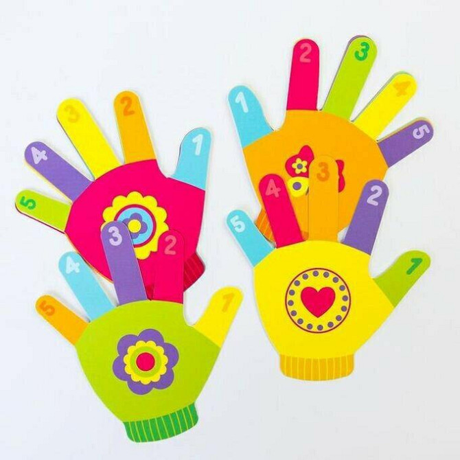 Развивающий игровой набор "Ладошки" 12 карточек+за  - изображение 1