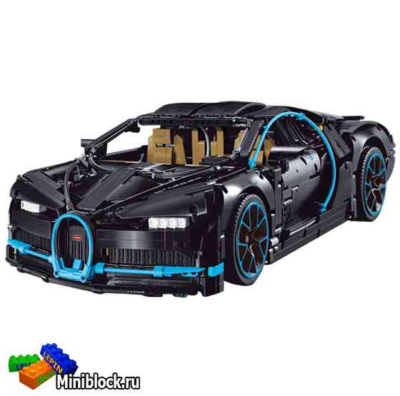 Decool 3388-B (черный) Bugatti Chiron 