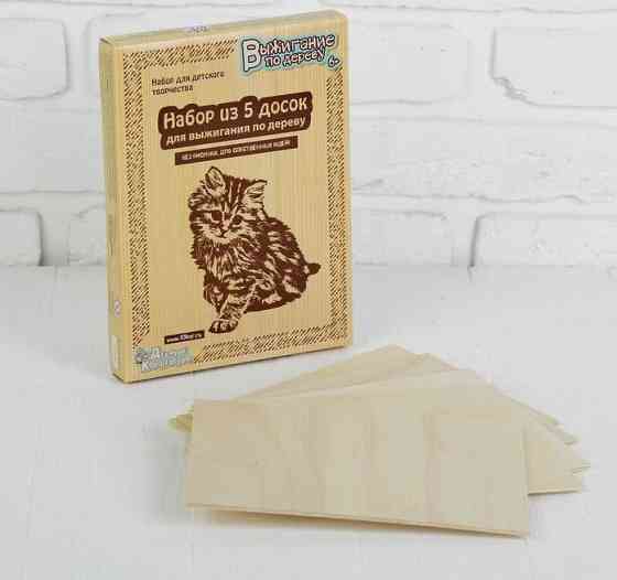 Доски для выжигания "Без рисунка. Для собственных идей", 5 шт. 