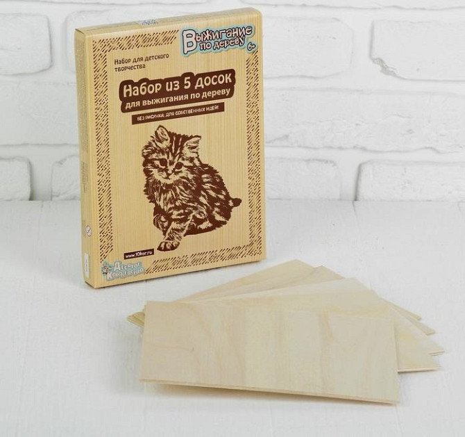 Доски для выжигания "Без рисунка. Для собственных идей", 5 шт.  - изображение 1