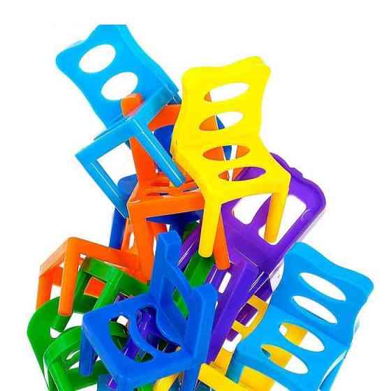 Настольная игра «На 4 ногах», большая версия, 70 стульев, 8 цветов 