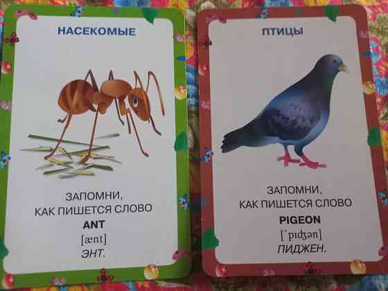 Карточки по русскому, англ. алфавиту 