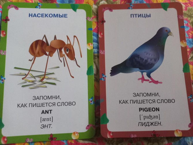 Карточки по русскому, англ. алфавиту  - изображение 2