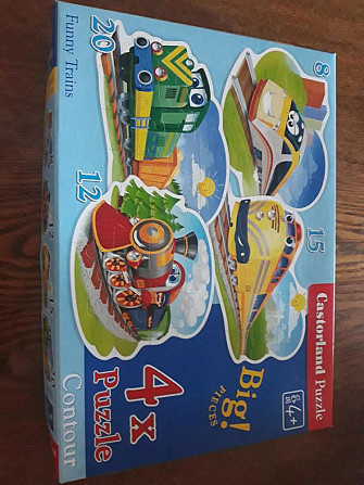 Пазл Castorland Puzzle 4 в 1 паровозик  - изображение 1